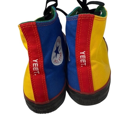 Converse All Star Chuck Taylor Rainbow Colored size 8 
High Tops Yeet Sneakers - Picture 5 of 8